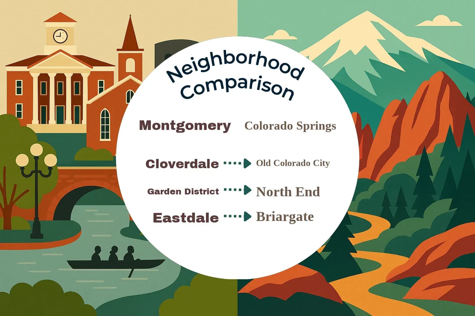 Montgomery vs Colorado Springs Neighborhood Comparison