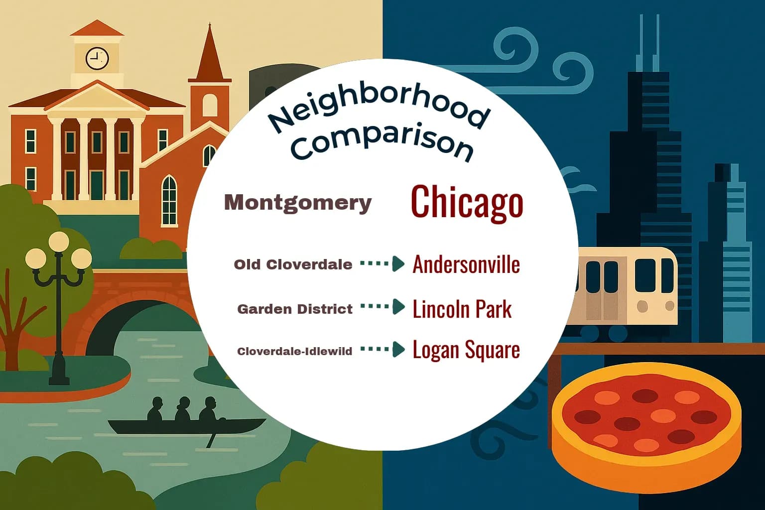 Montgomery vs Chicago Neighborhood Comparison