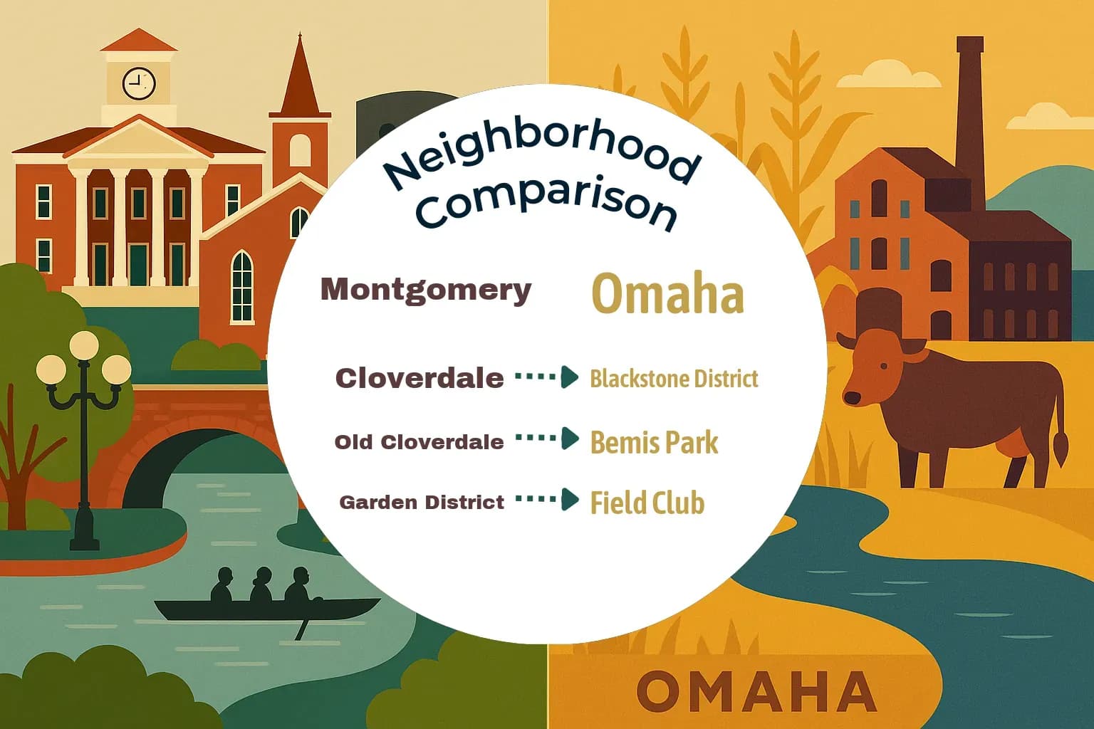 Montgomery vs Omaha Neighborhood Comparison