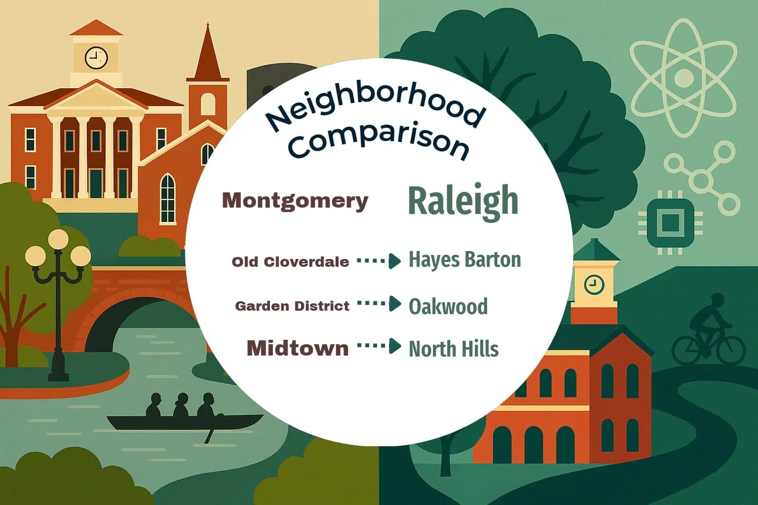 Montgomery vs Raleigh Neighborhood Comparison