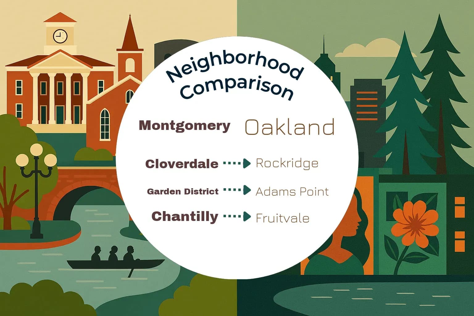 Montgomery vs Oakland Neighborhood Comparison