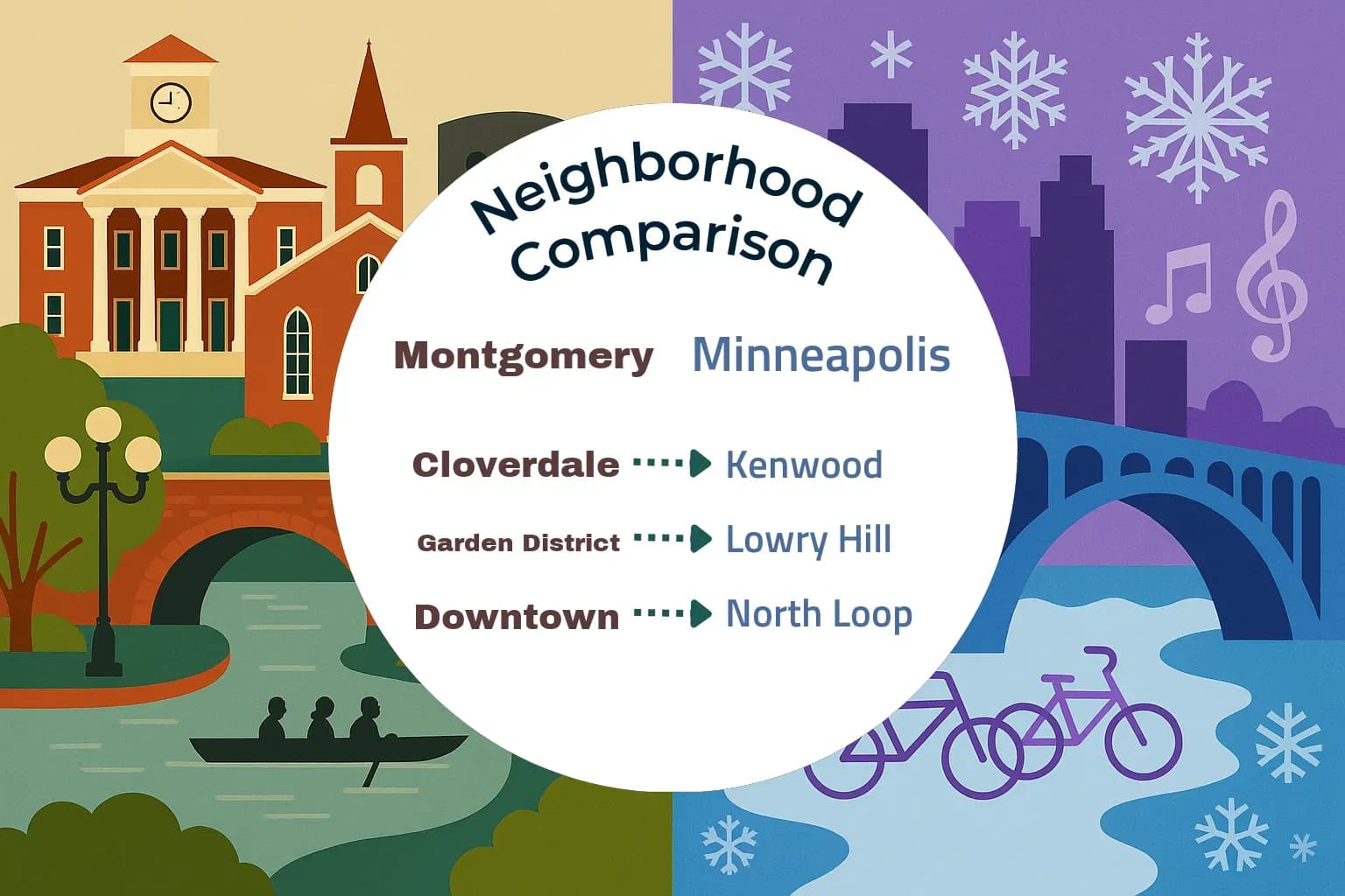 Montgomery vs Minneapolis Neighborhood Comparison