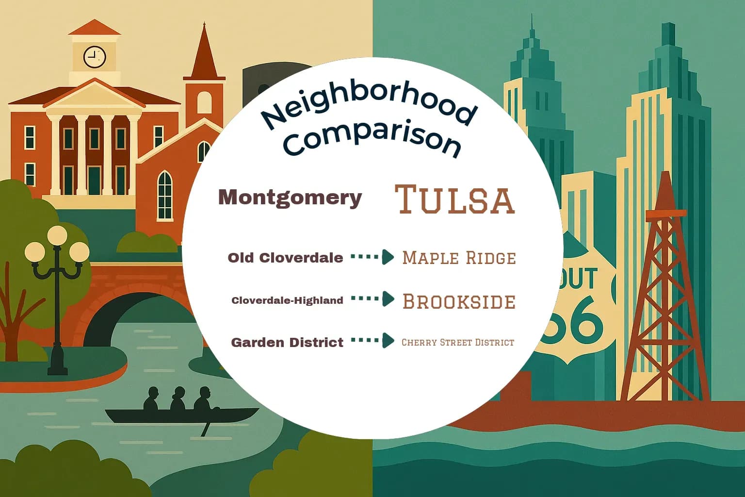 Montgomery vs Tulsa Neighborhood Comparison