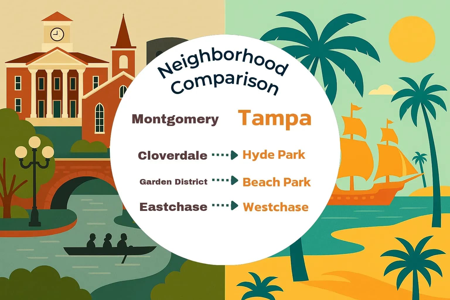 Montgomery vs Tampa Neighborhood Comparison