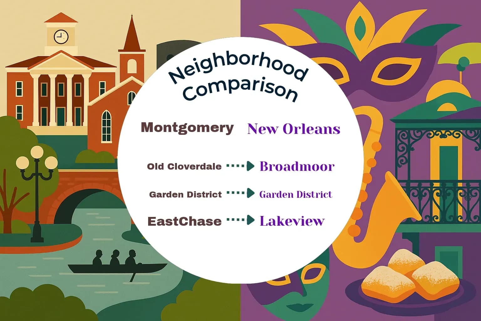 Montgomery vs New Orleans Neighborhood Comparison