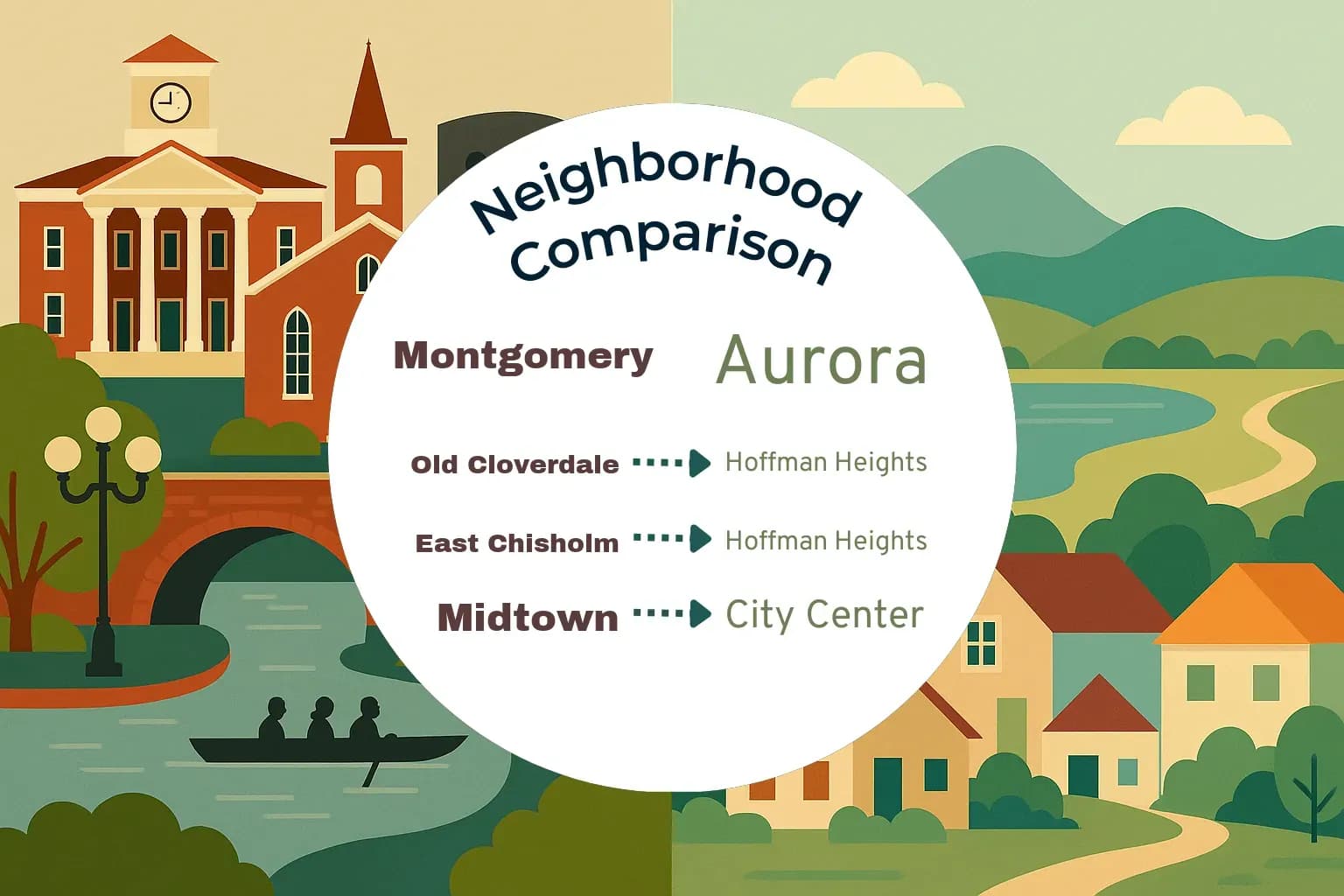 Montgomery vs Aurora Neighborhood Comparison