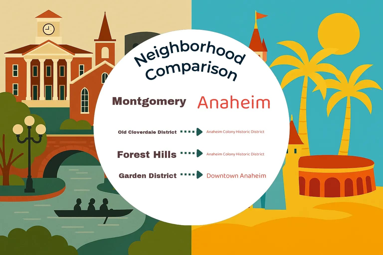 Montgomery vs Anaheim Neighborhood Comparison