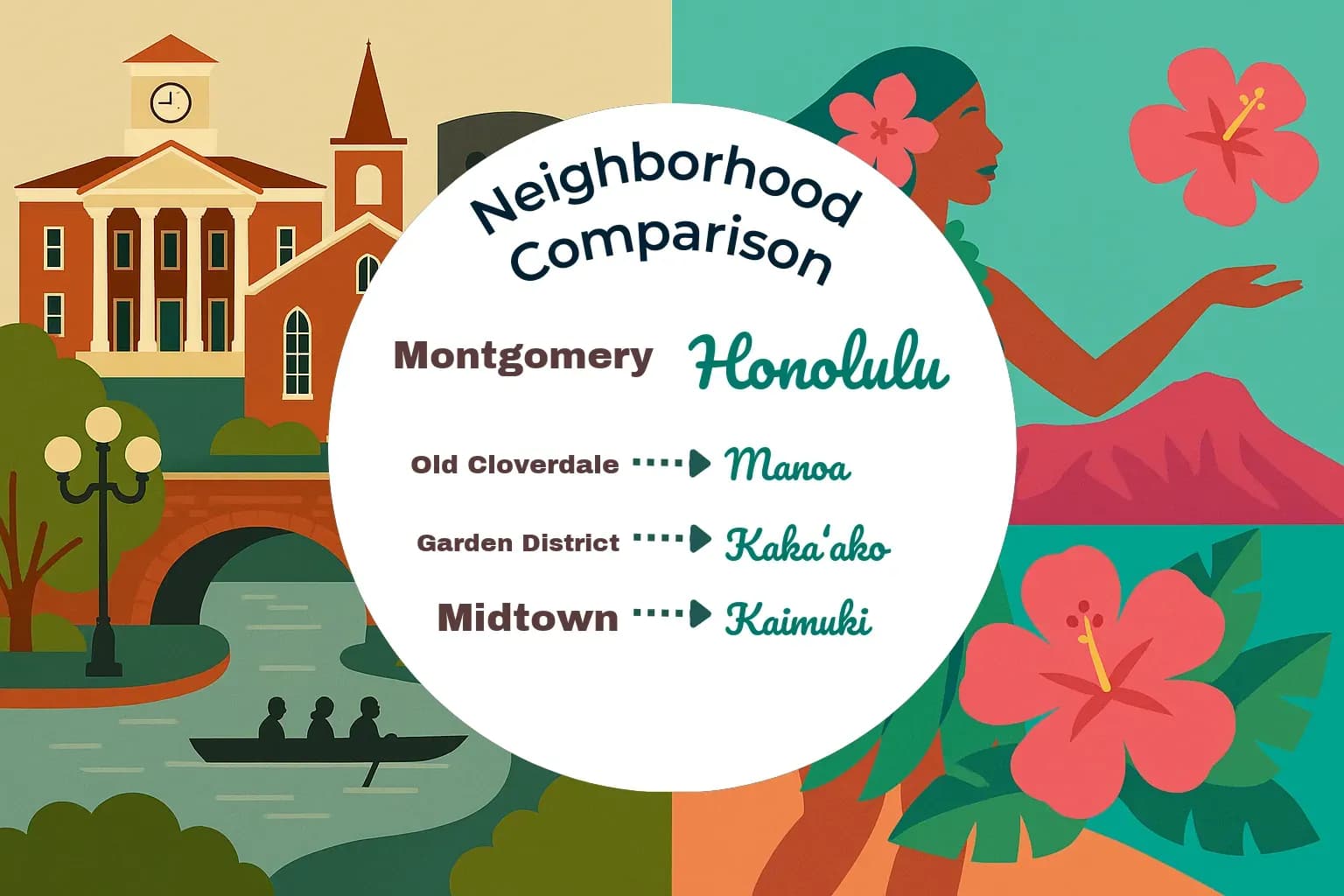 Montgomery vs Honolulu Neighborhood Comparison