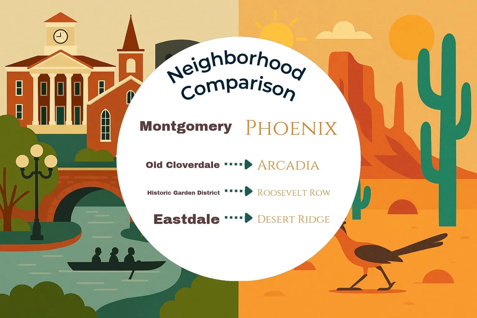 Montgomery vs Phoenix Neighborhood Comparison