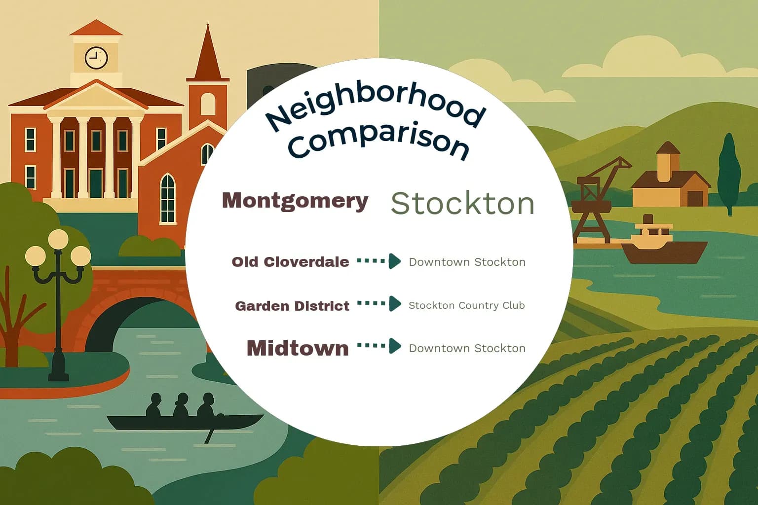 Montgomery vs Stockton Neighborhood Comparison