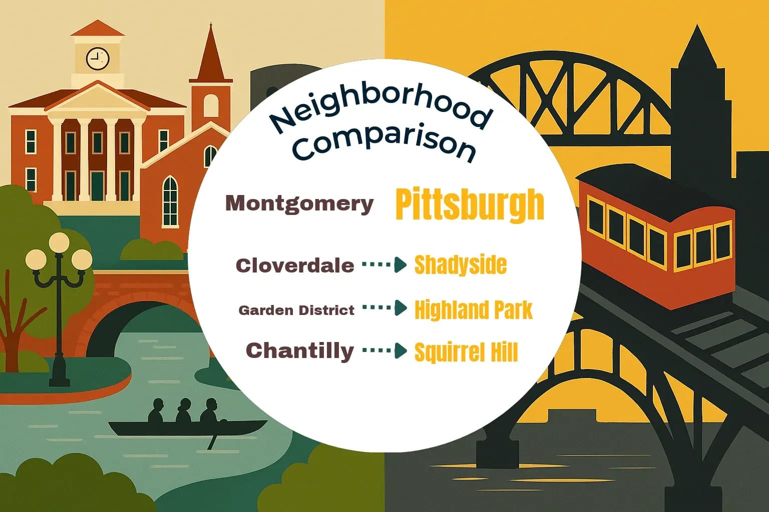 Montgomery vs Pittsburgh Neighborhood Comparison