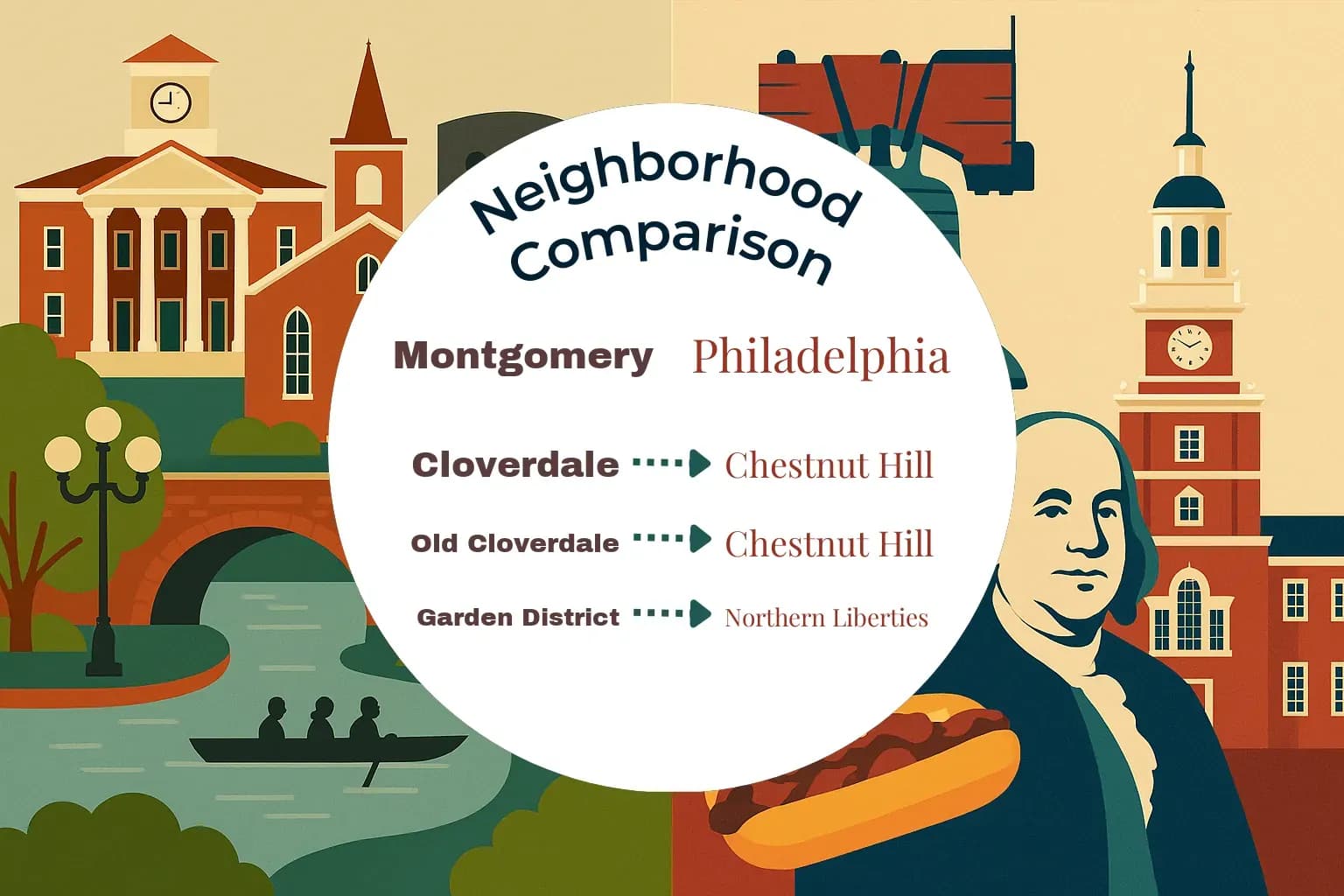 Montgomery vs Philadelphia Neighborhood Comparison