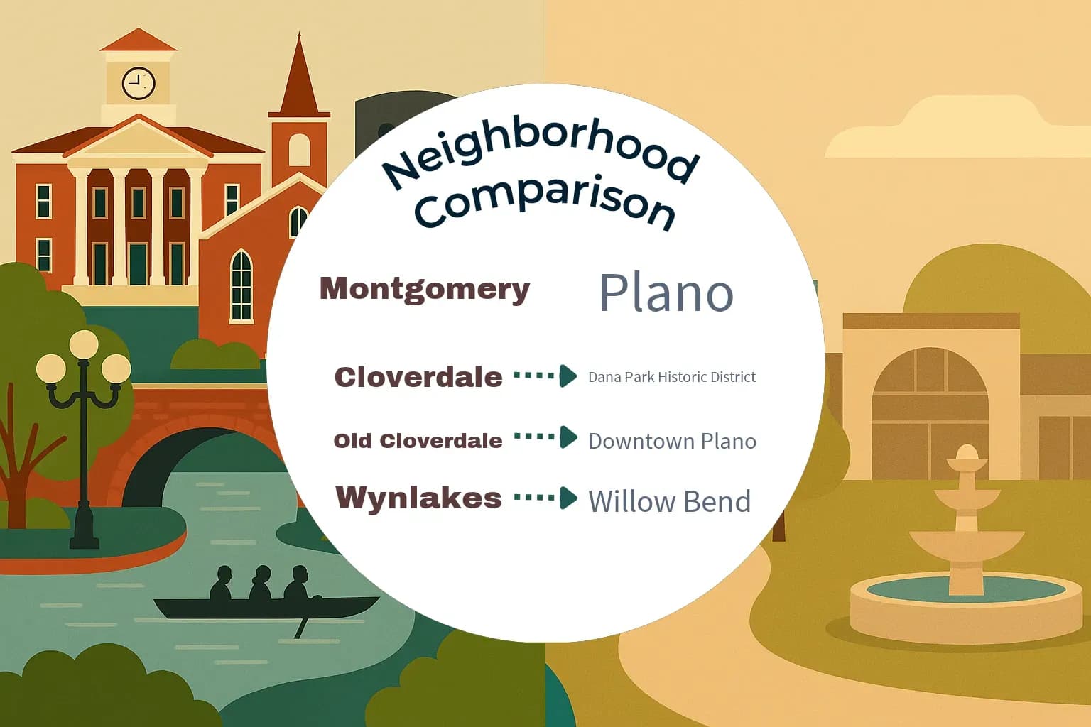 Montgomery vs Plano Neighborhood Comparison