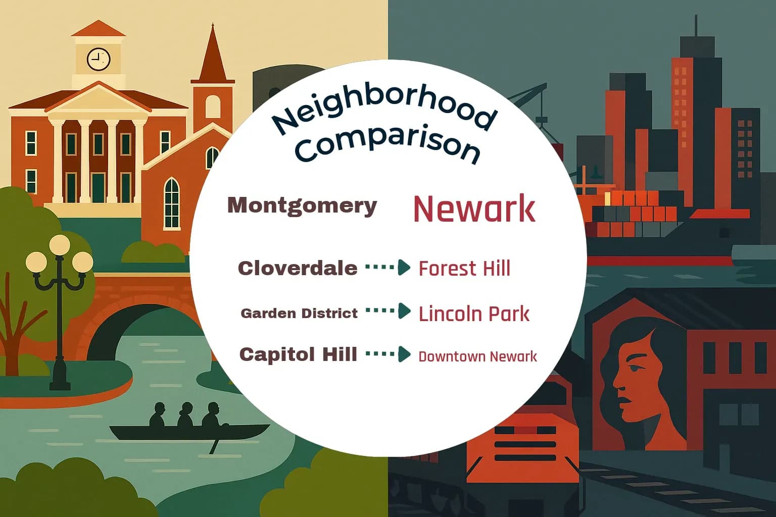 Montgomery vs Newark Neighborhood Comparison