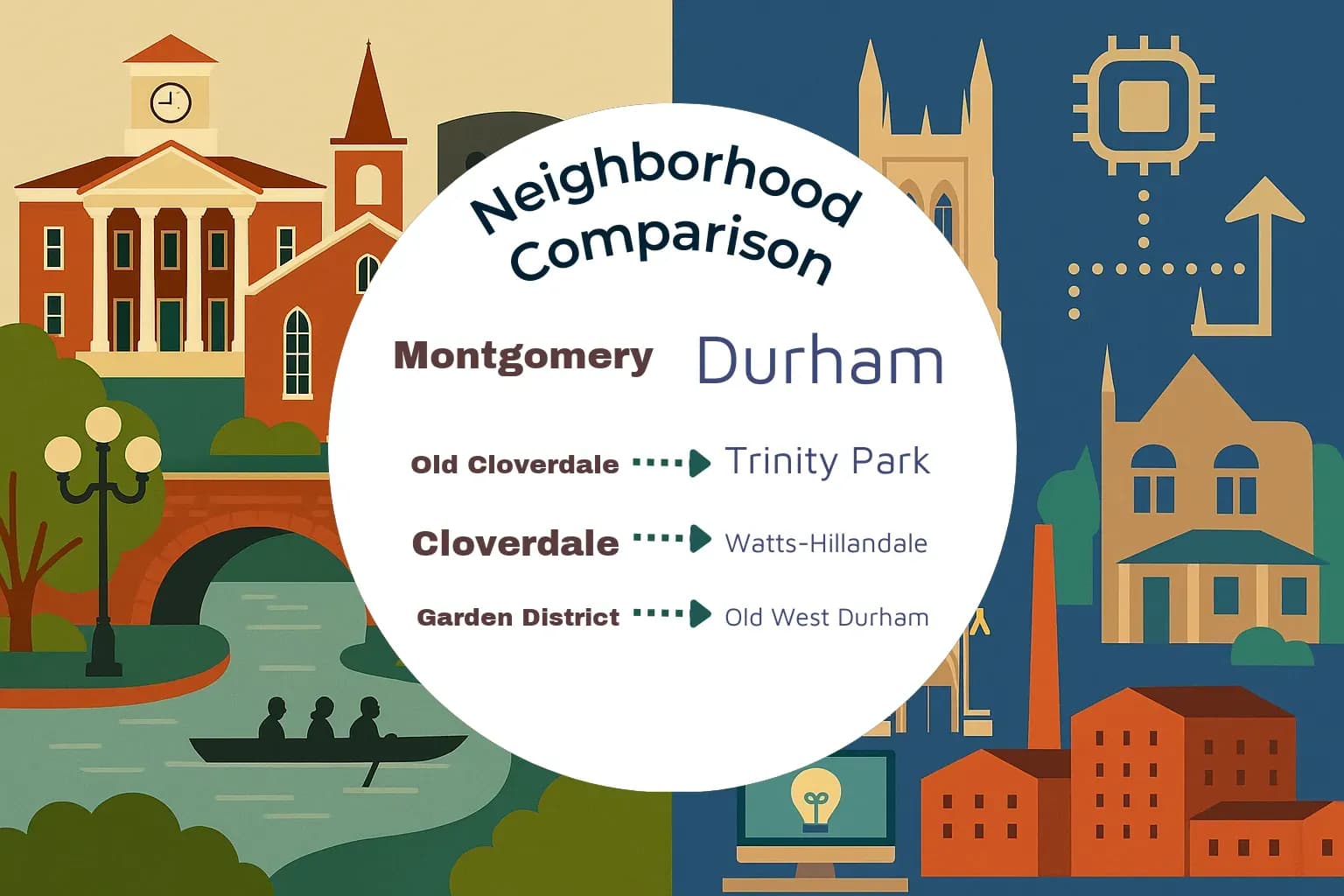 Montgomery vs Durham Neighborhood Comparison