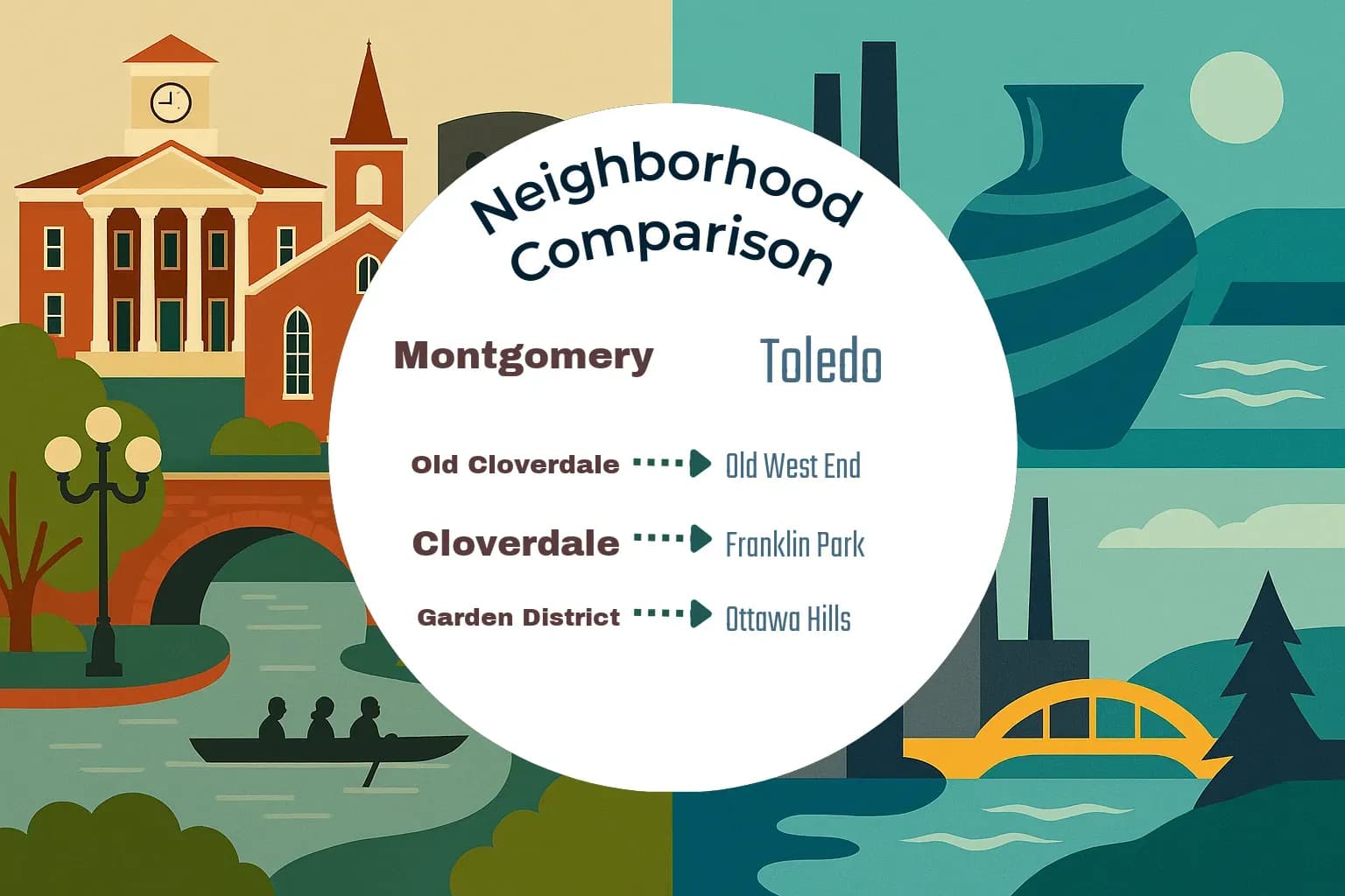 Montgomery vs Toledo Neighborhood Comparison