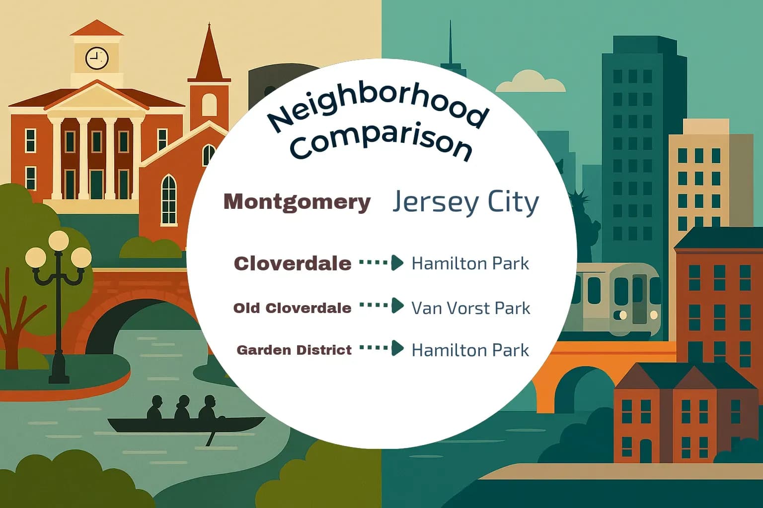 Montgomery vs Jersey City Neighborhood Comparison