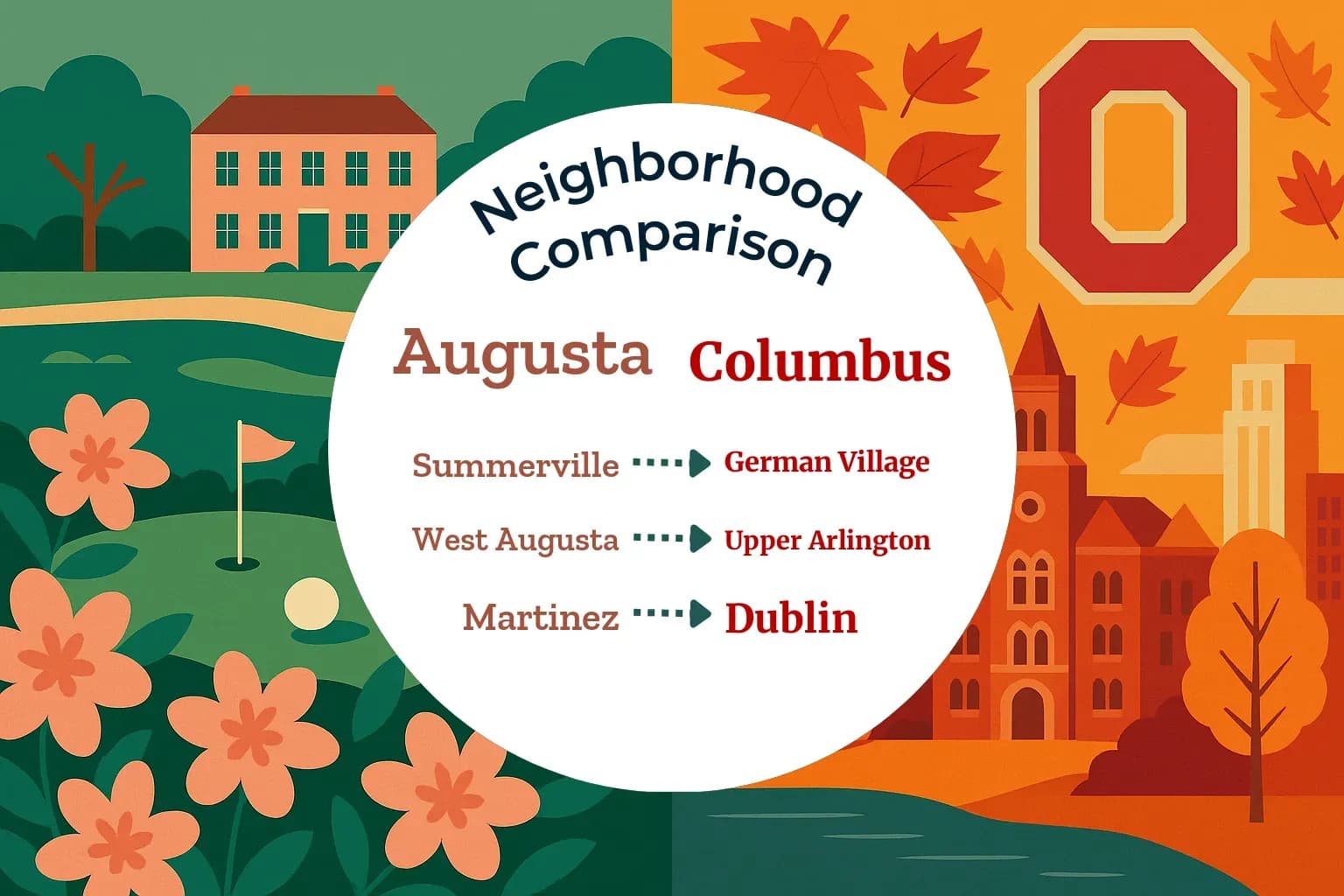 Augusta vs Columbus Neighborhood Comparison