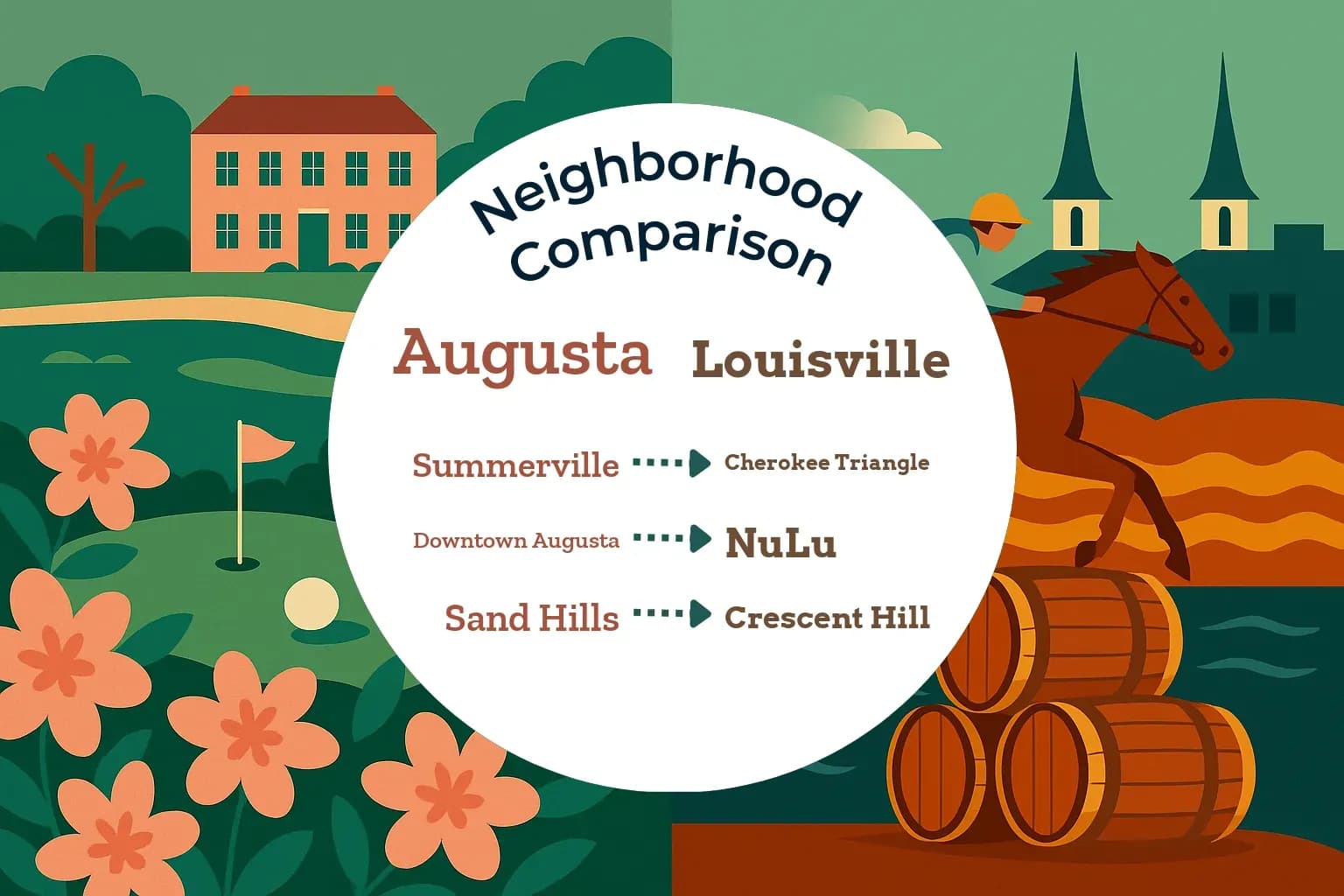 Augusta vs Louisville Neighborhood Comparison