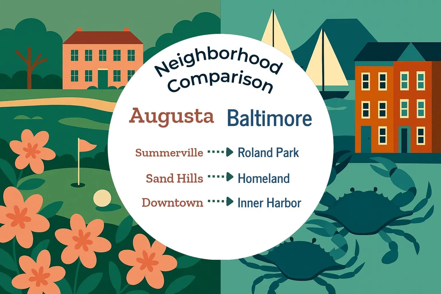 Augusta vs Baltimore Neighborhood Comparison