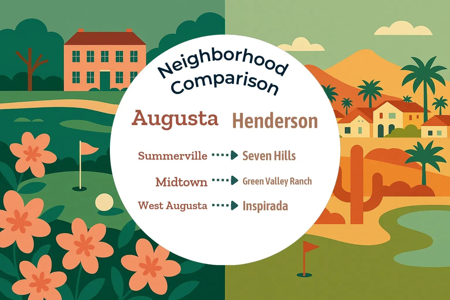 Augusta vs Henderson Neighborhood Comparison