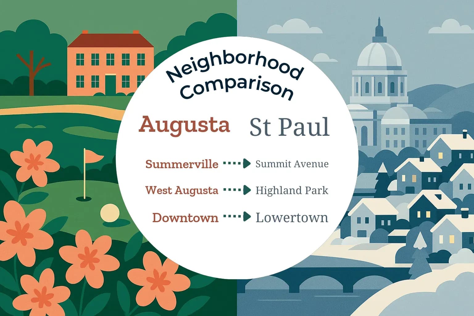 Augusta vs St. Paul Neighborhood Comparison