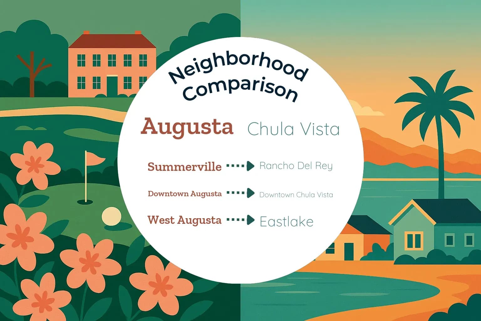 Augusta vs Chula Vista Neighborhood Comparison