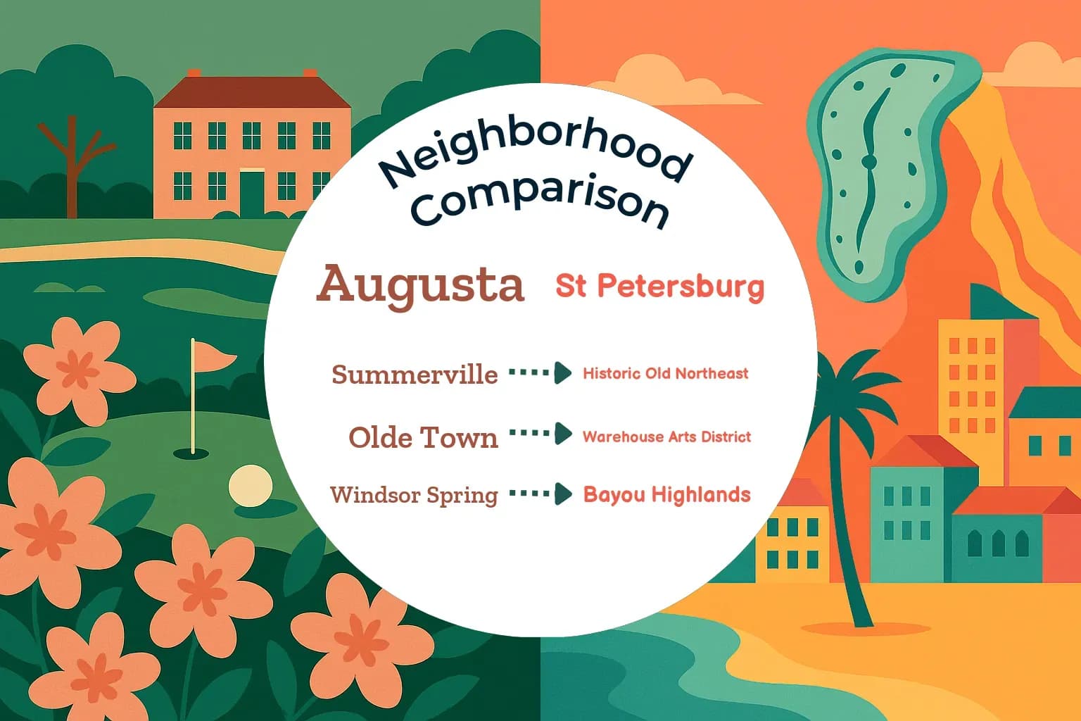 Augusta vs St. Petersburg Neighborhood Comparison