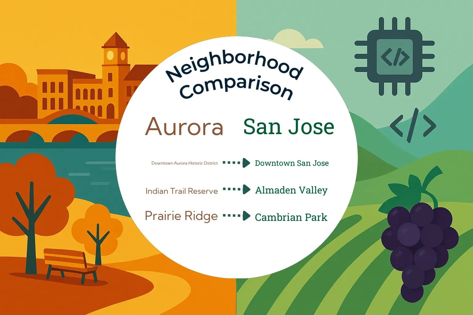 Aurora vs San Jose Neighborhood Comparison