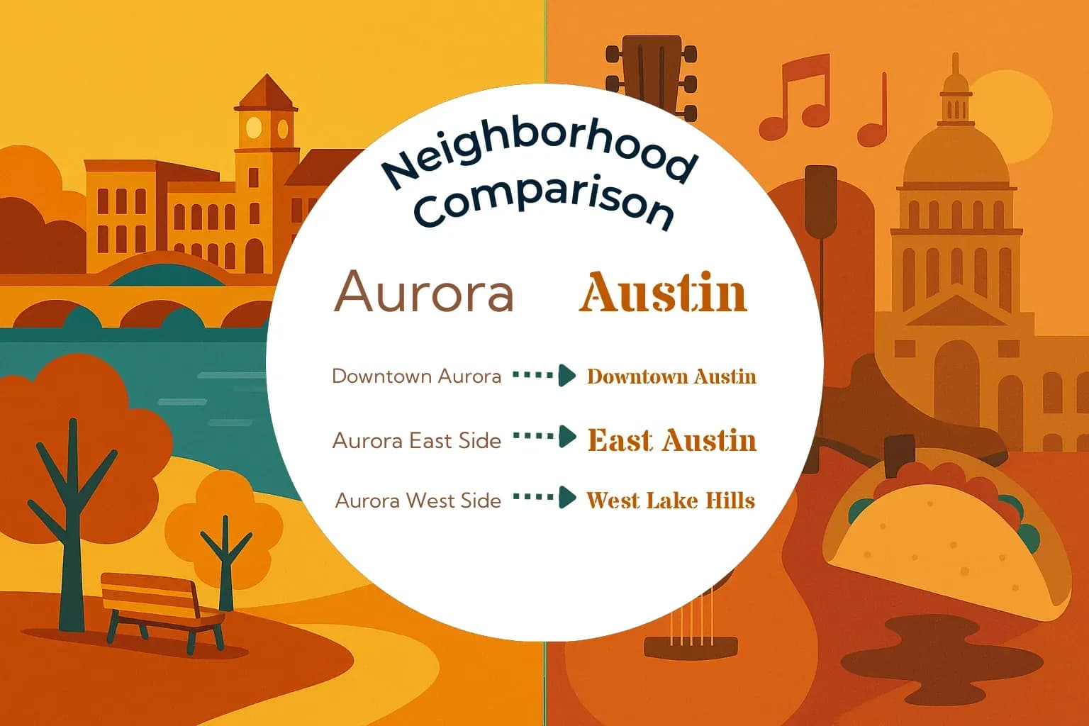 Aurora vs Austin Neighborhood Comparison