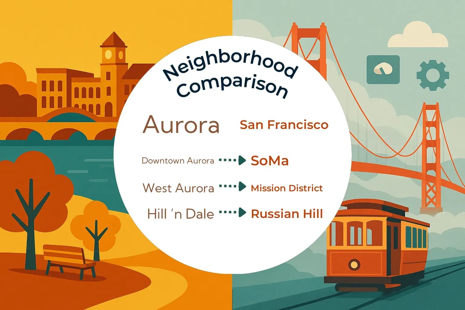 Aurora vs San Francisco Neighborhood Comparison