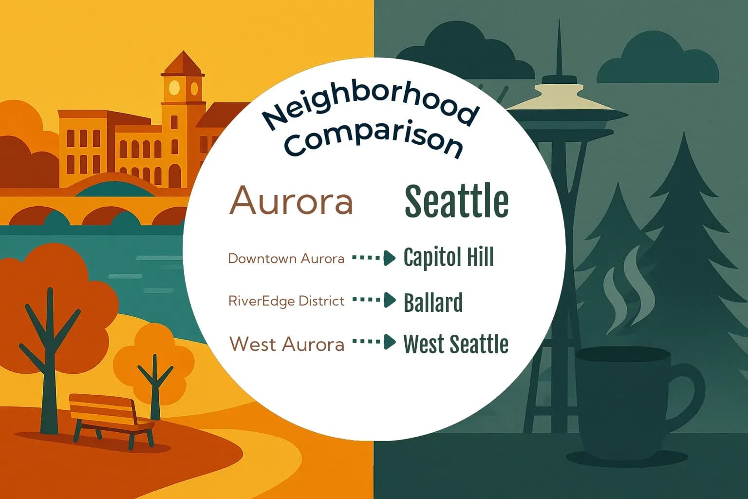 Aurora vs Seattle Neighborhood Comparison