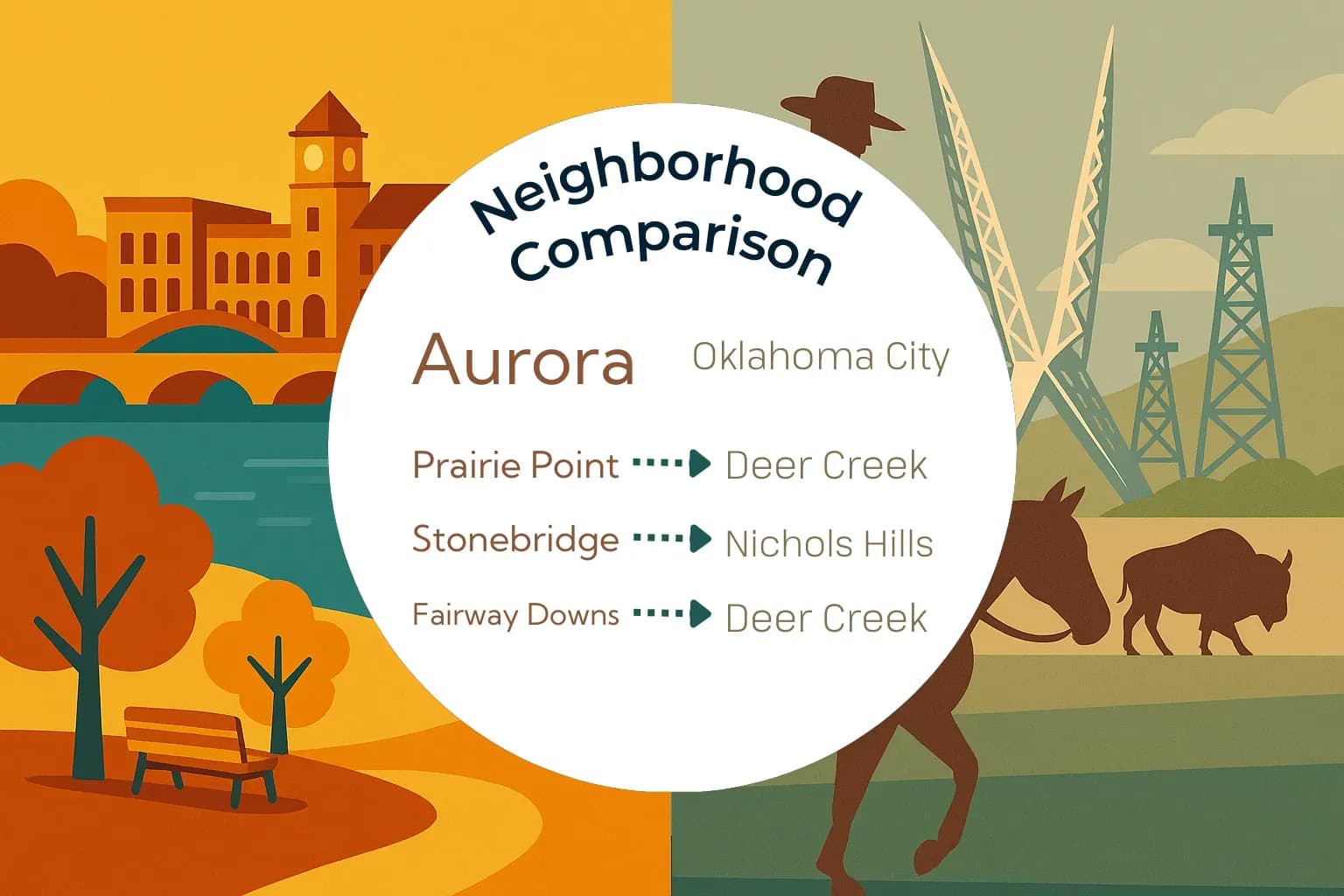 Aurora vs Oklahoma City Neighborhood Comparison