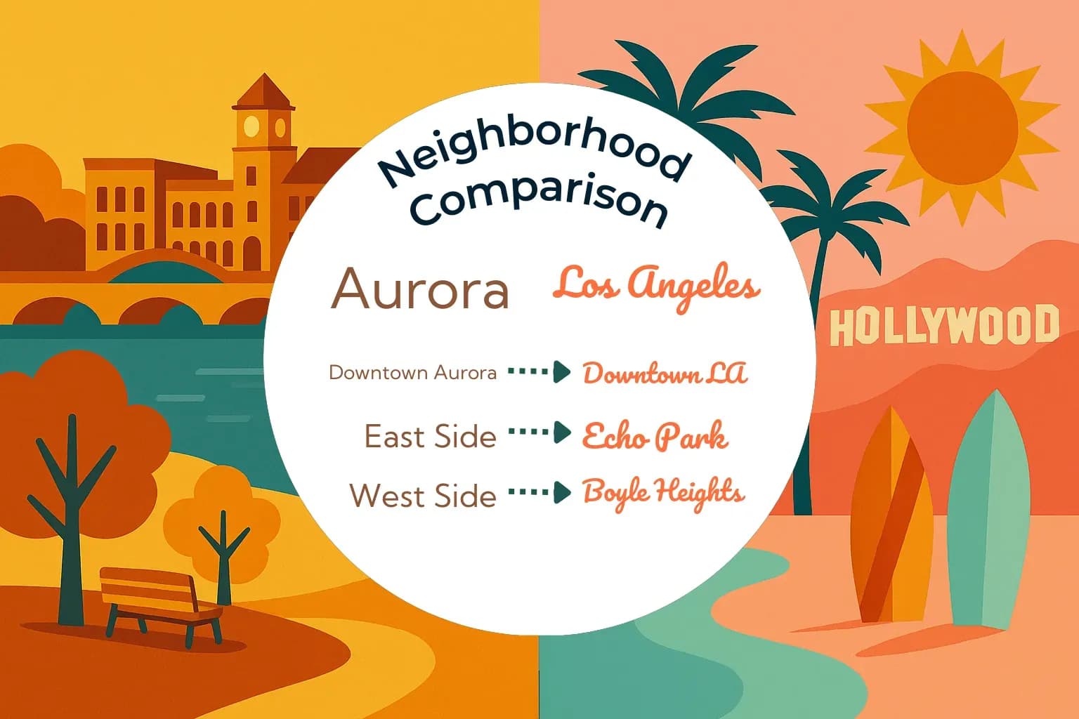 Aurora vs Los Angeles Neighborhood Comparison