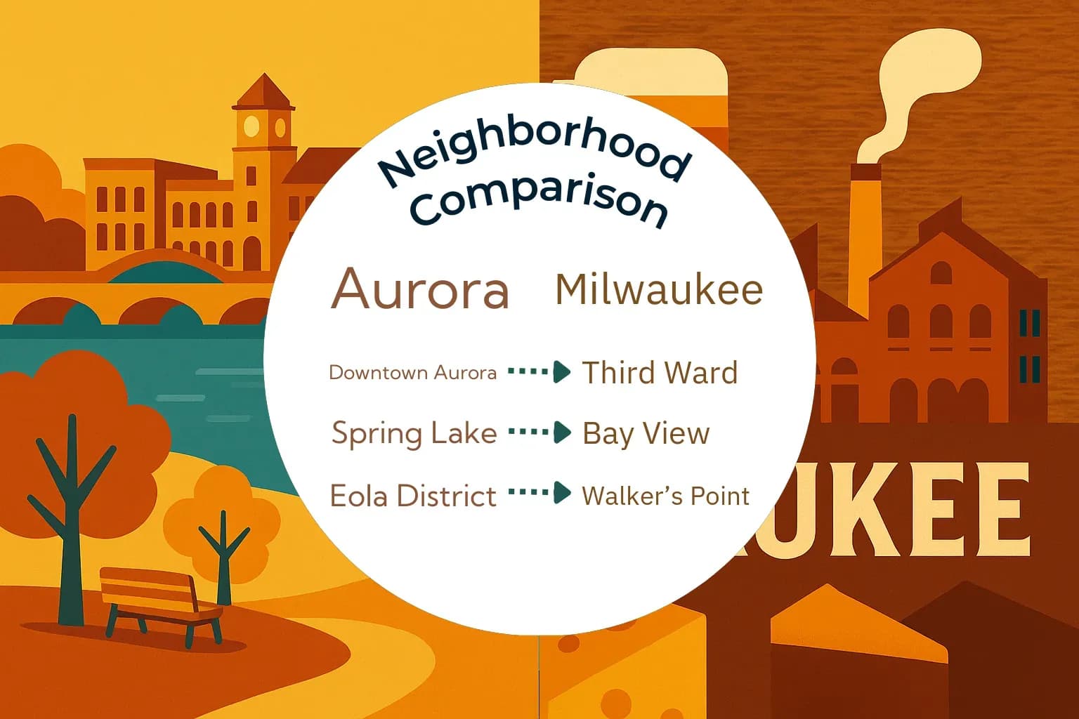 Aurora vs Milwaukee Neighborhood Comparison