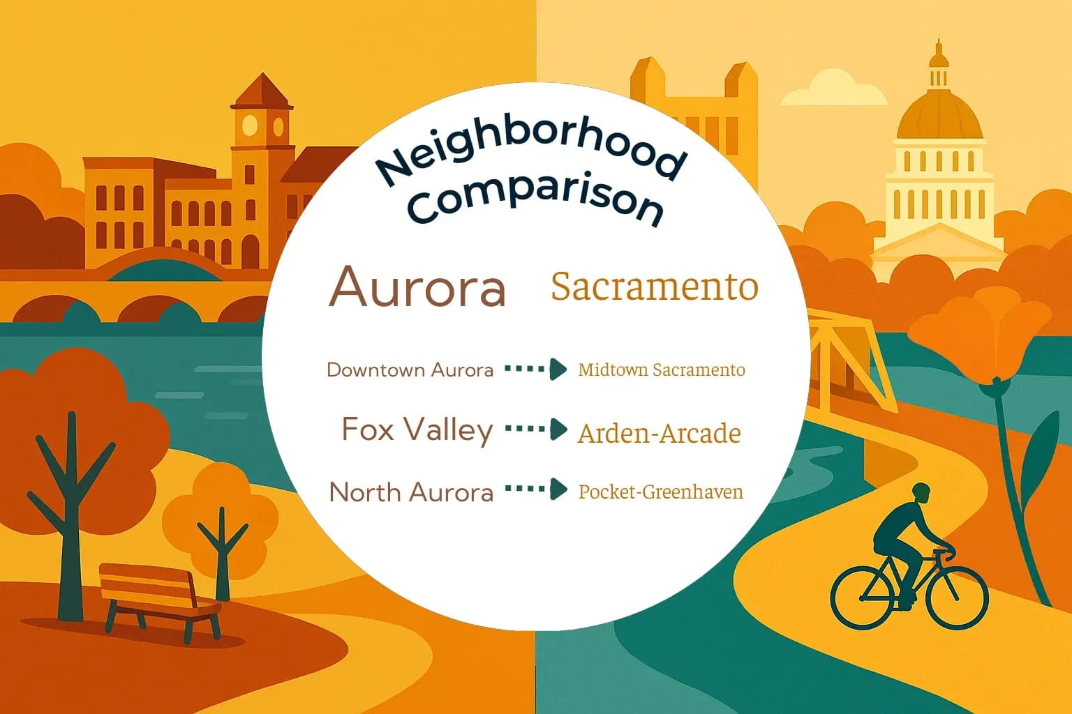 Aurora vs Sacramento Neighborhood Comparison