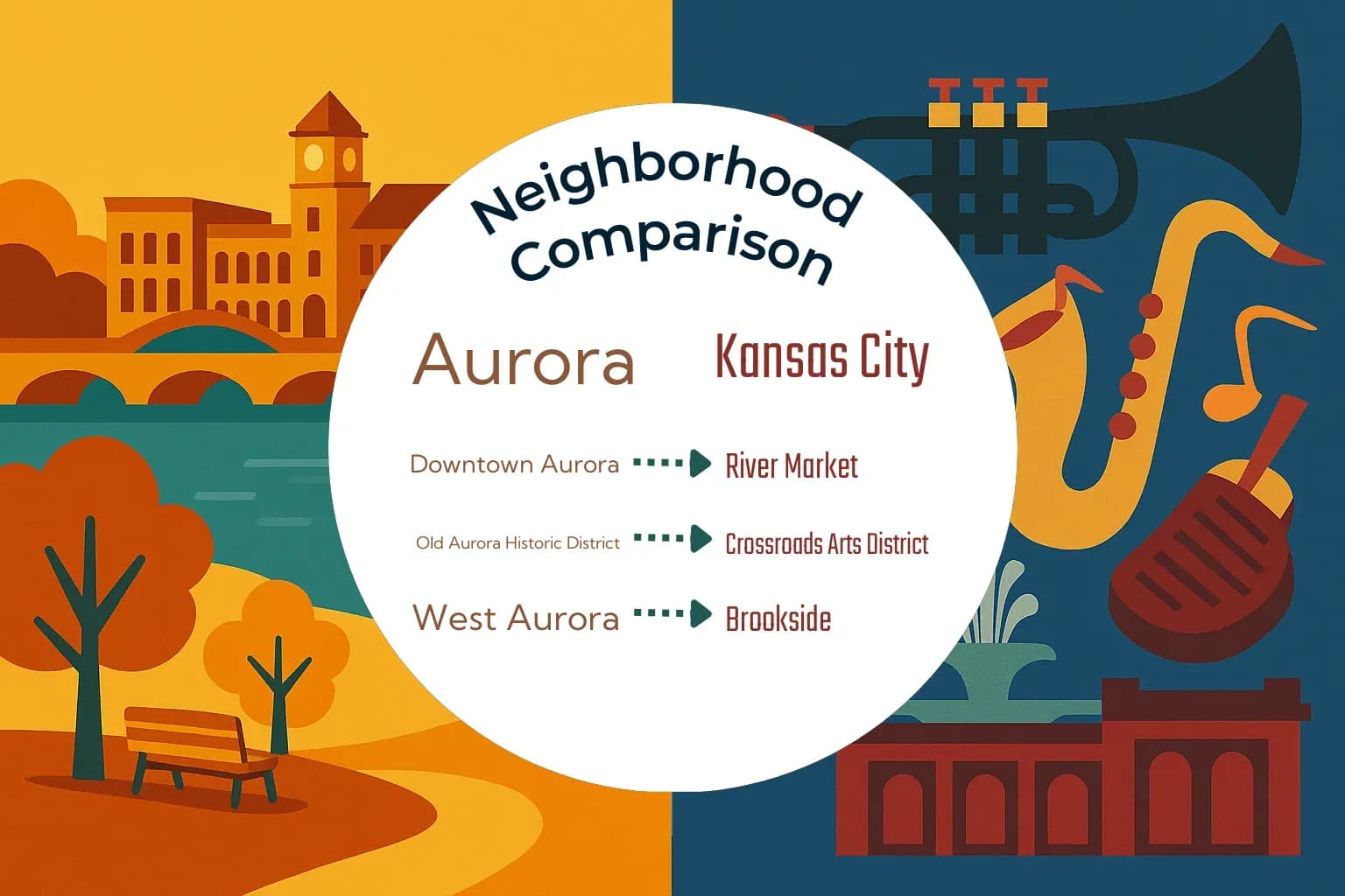 Aurora vs Kansas City Neighborhood Comparison