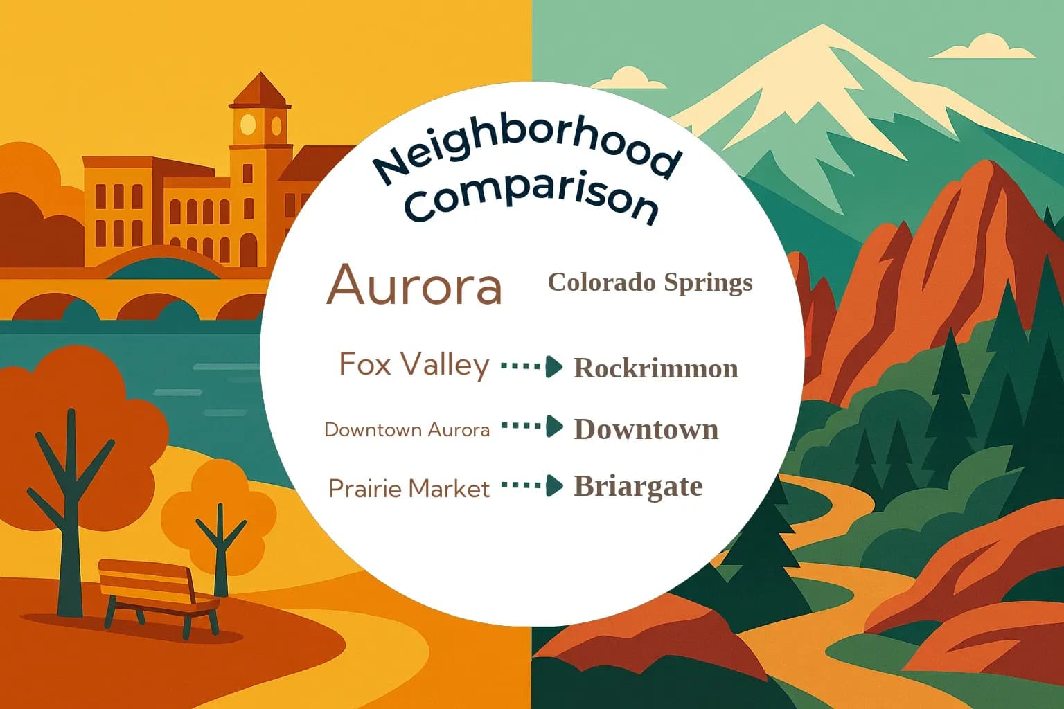 Aurora vs Colorado Springs Neighborhood Comparison