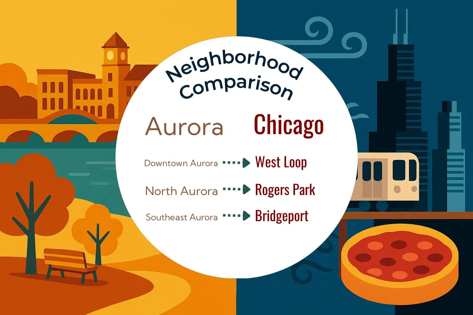 Aurora vs Chicago Neighborhood Comparison