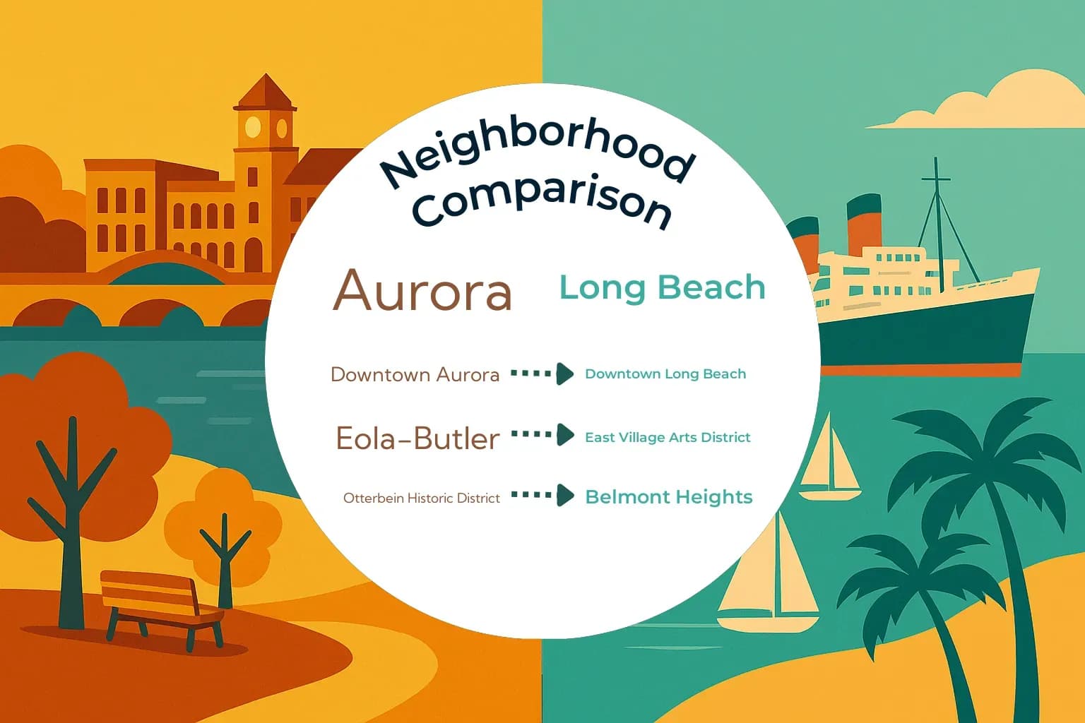 Aurora vs Long Beach Neighborhood Comparison
