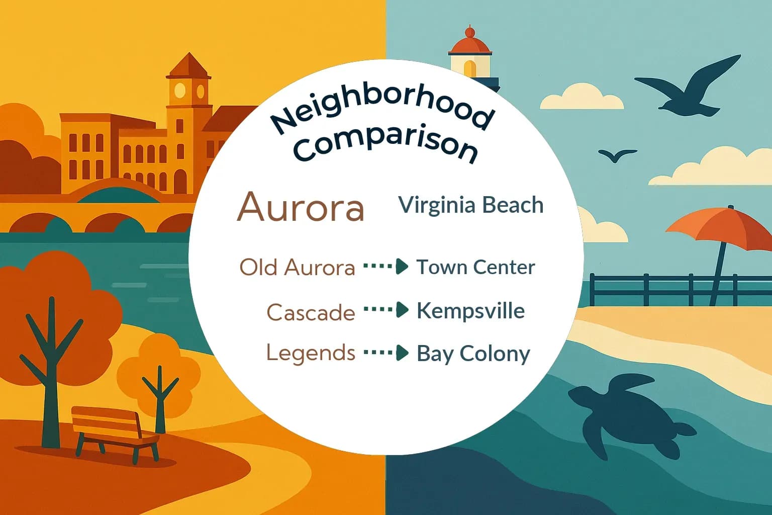 Aurora vs Virginia Beach Neighborhood Comparison