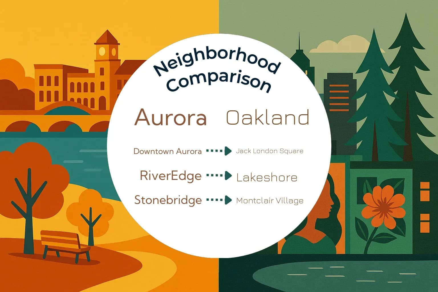 Aurora vs Oakland Neighborhood Comparison