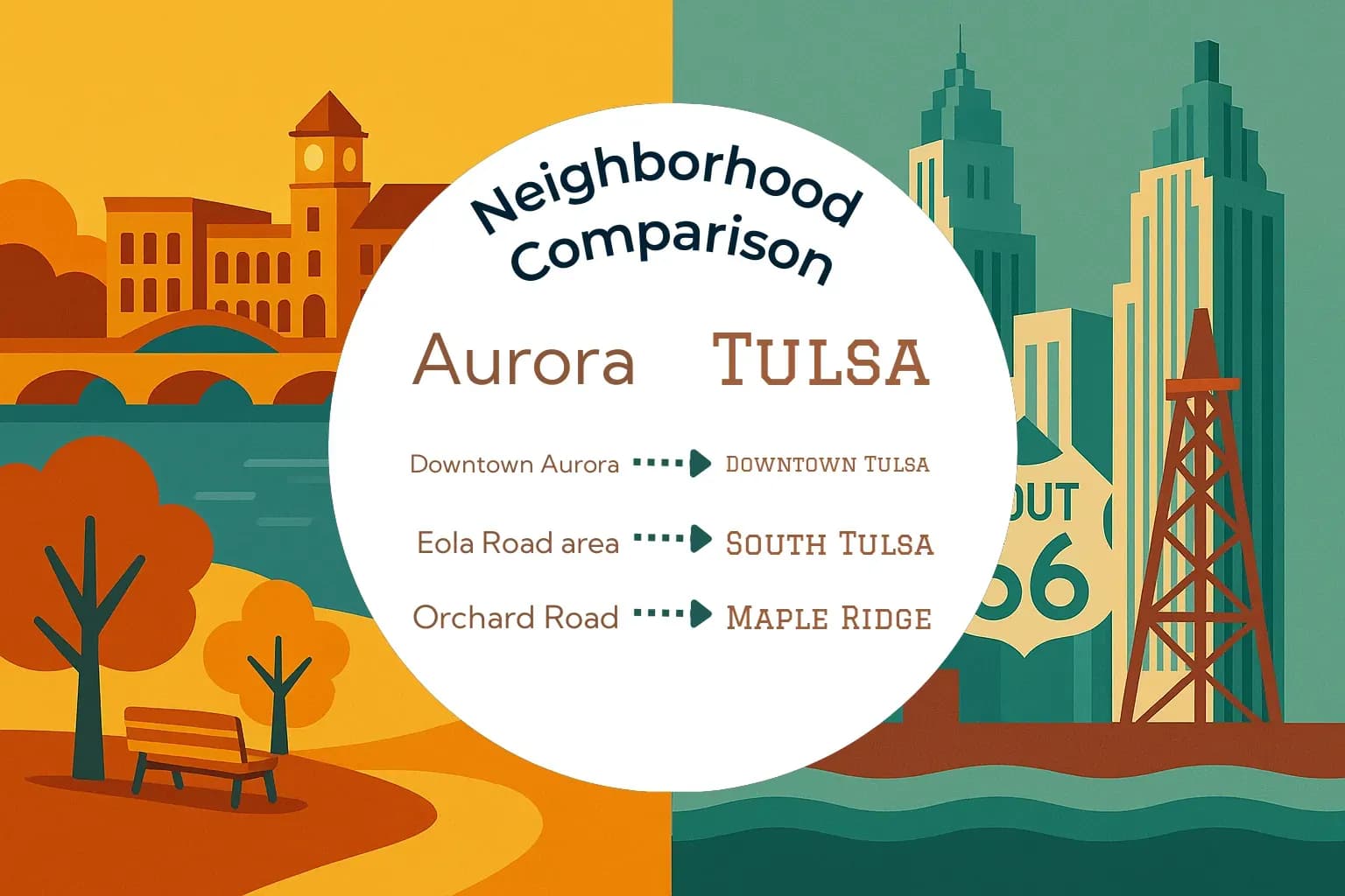 Aurora vs Tulsa Neighborhood Comparison