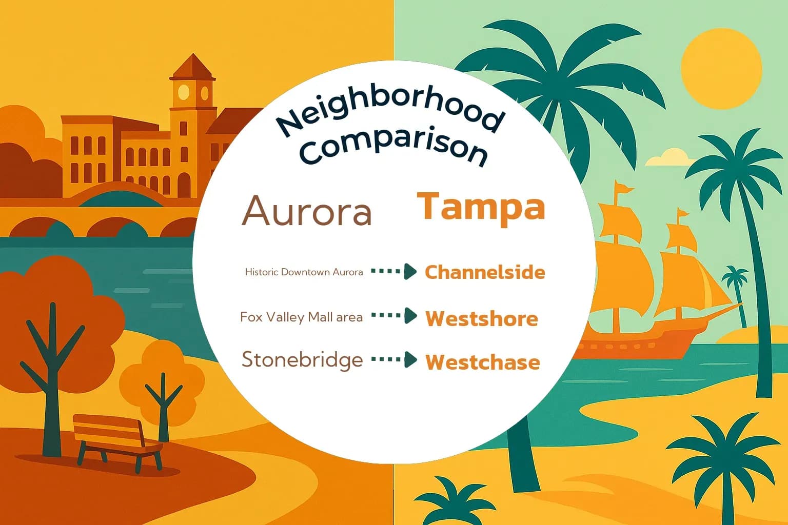Aurora vs Tampa Neighborhood Comparison