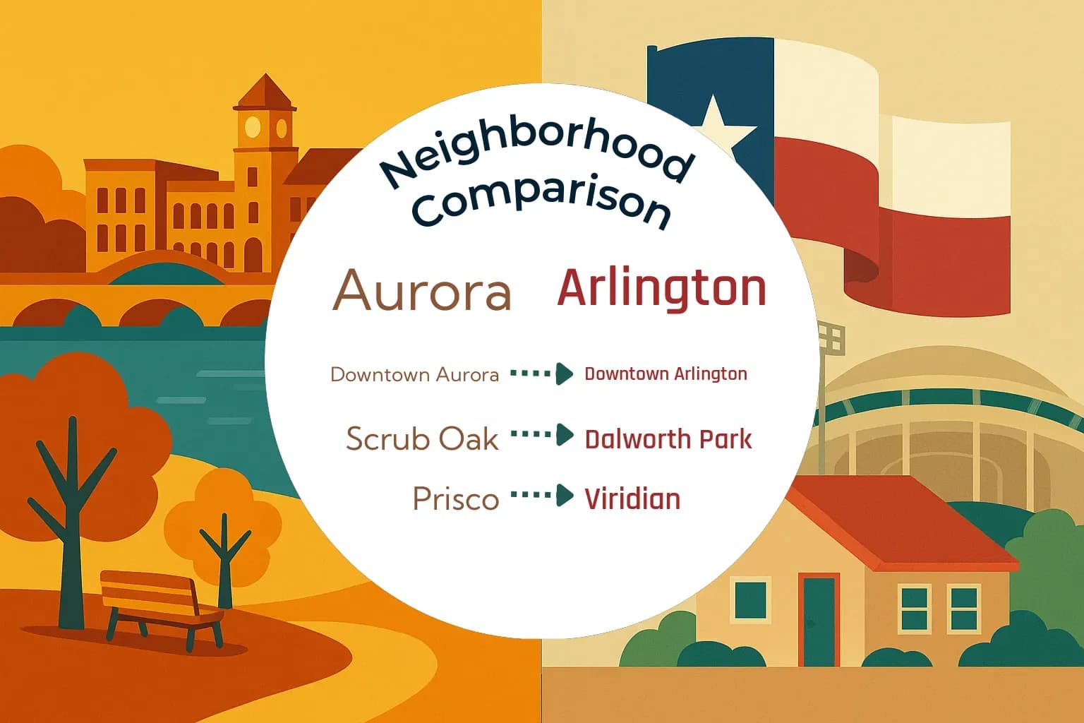 Aurora vs Arlington Neighborhood Comparison