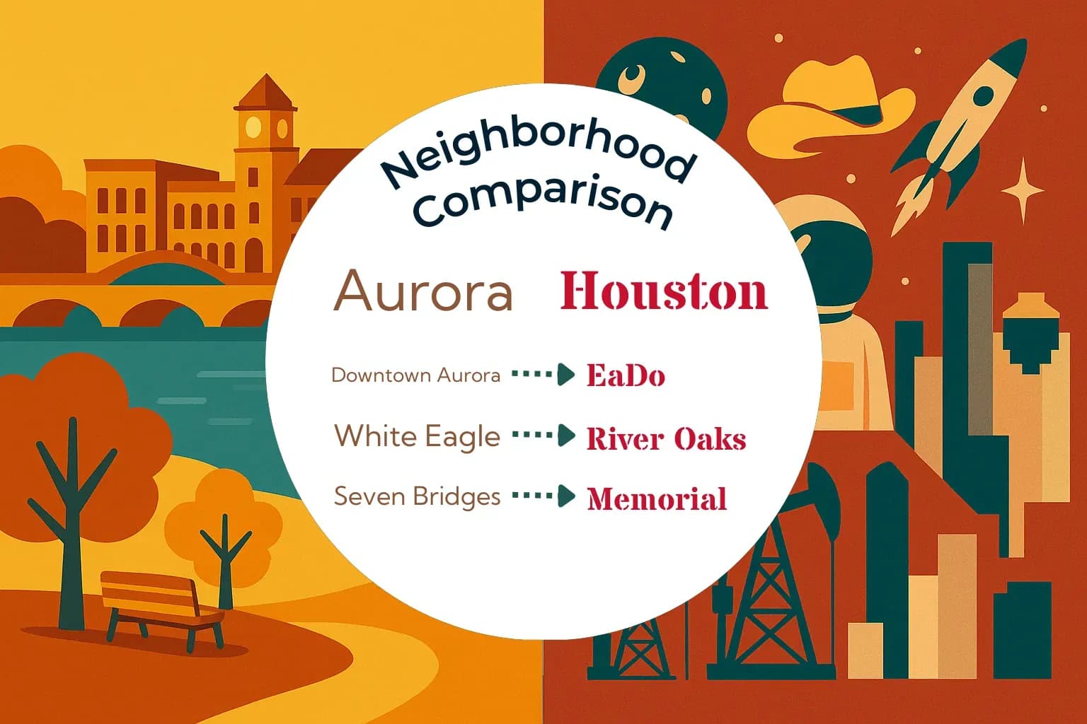 Aurora vs Houston Neighborhood Comparison