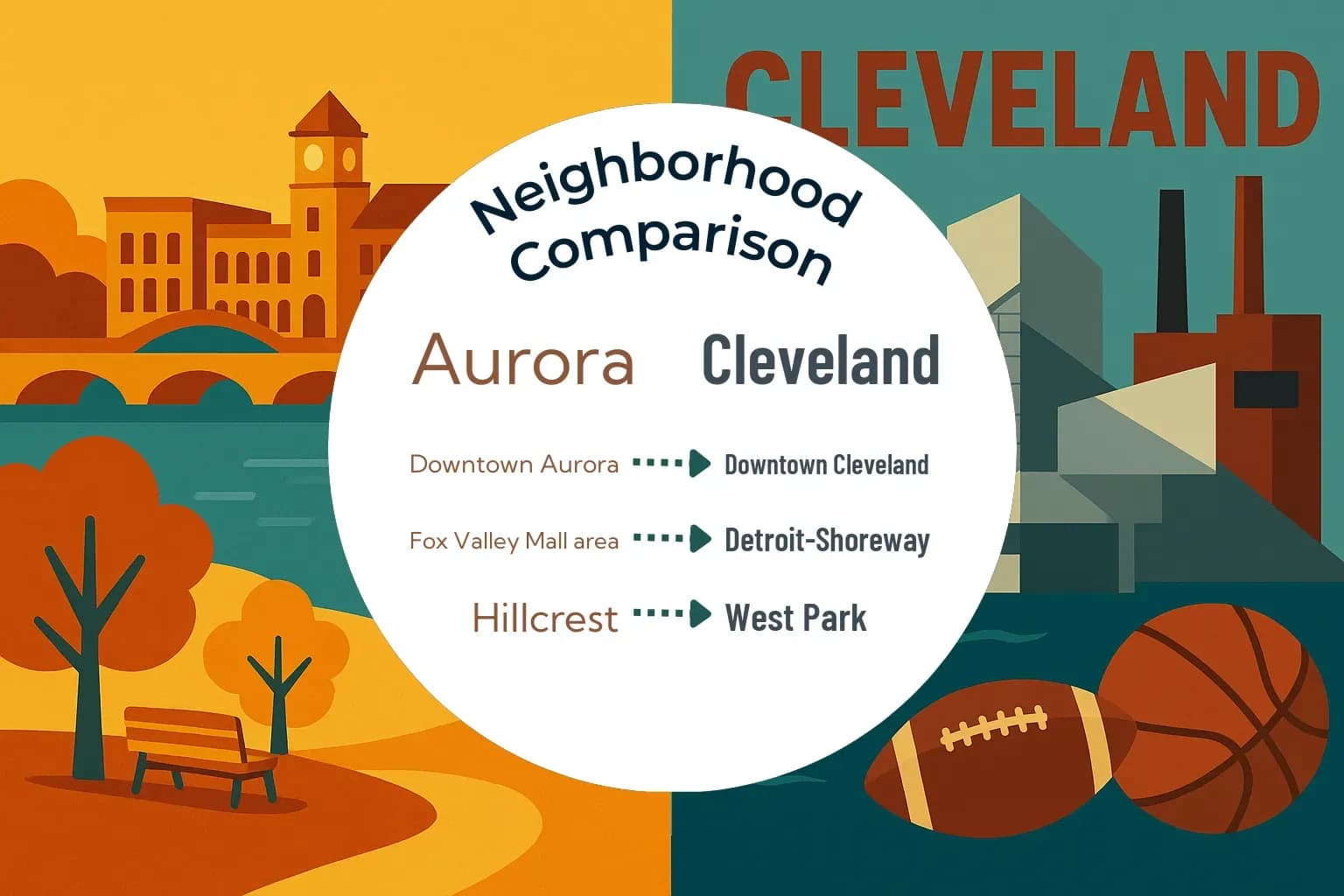 Aurora vs Cleveland Neighborhood Comparison