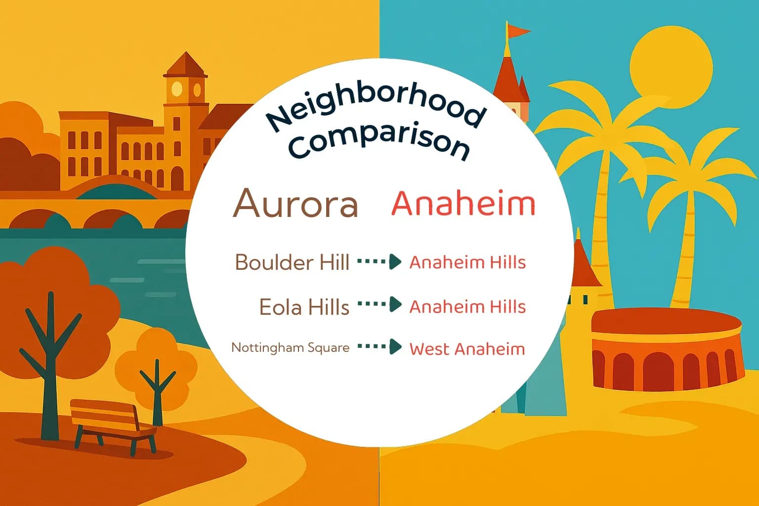 Aurora vs Anaheim Neighborhood Comparison