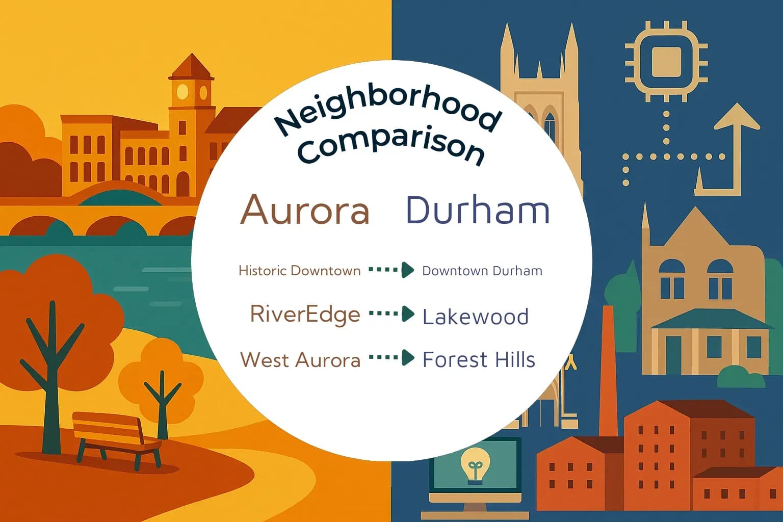 Aurora vs Durham Neighborhood Comparison