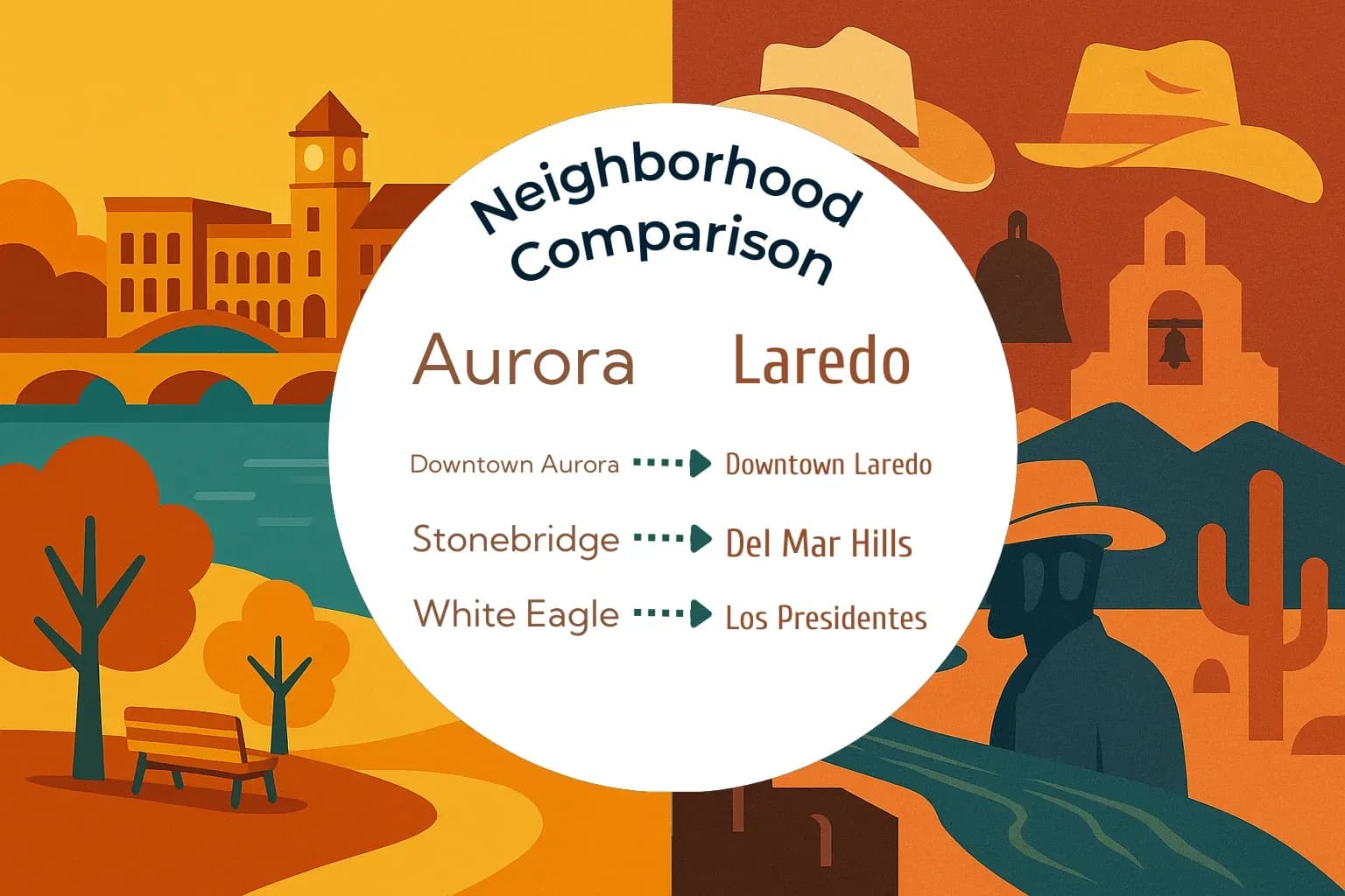 Aurora vs Laredo Neighborhood Comparison